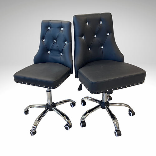 Combo de silla para técnico y cliente MABEL - Negro